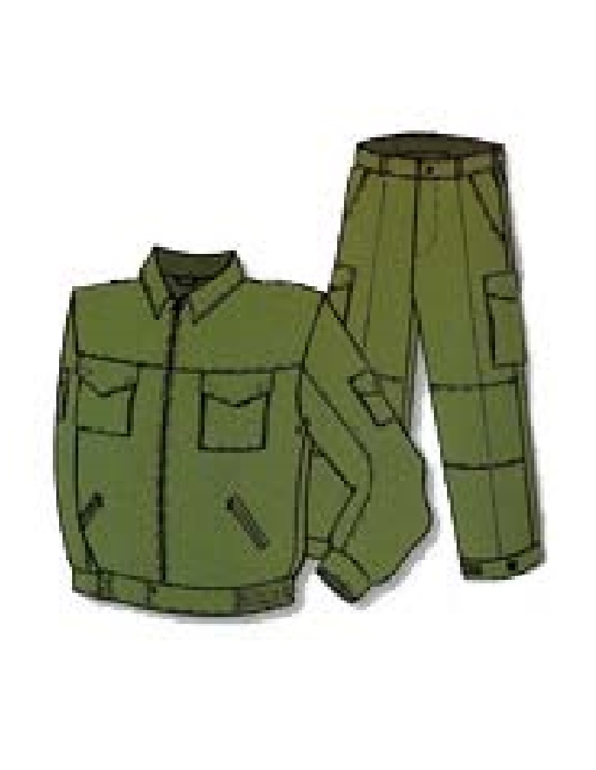 Куртка укороченная на резинке брюки (Схема изделия)